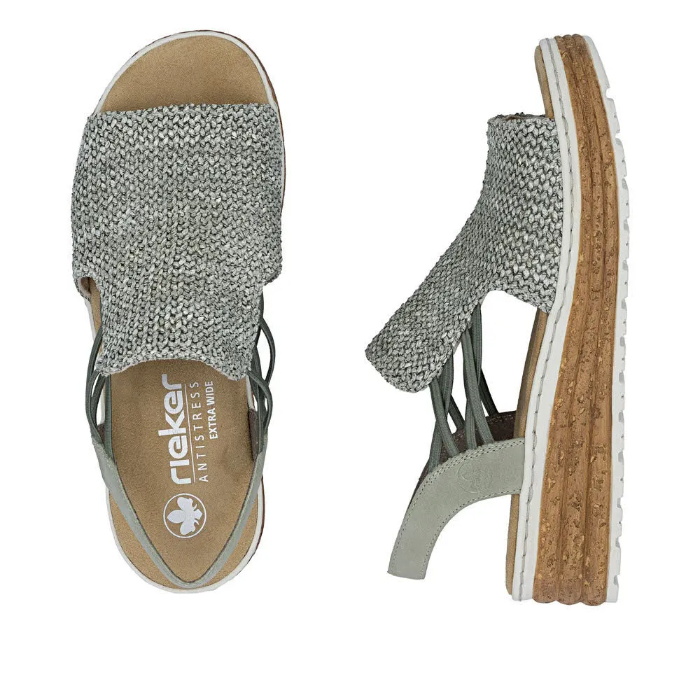 Rieker Keilsandaletten Damen khaki