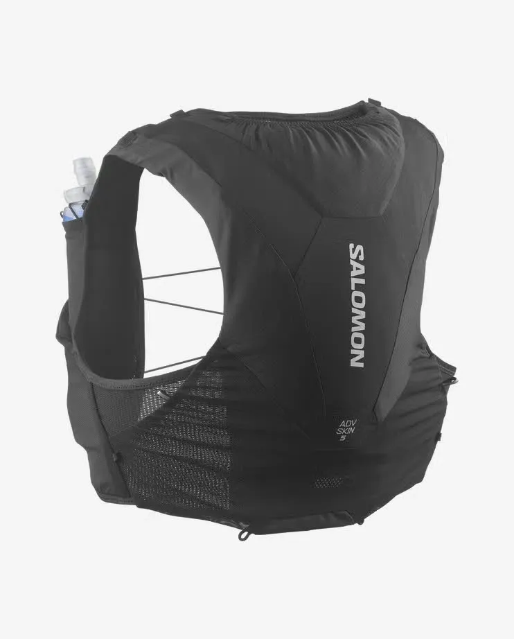 Salomon ADV Skin 5 Laufweste mit Flasks Unisex schwarz