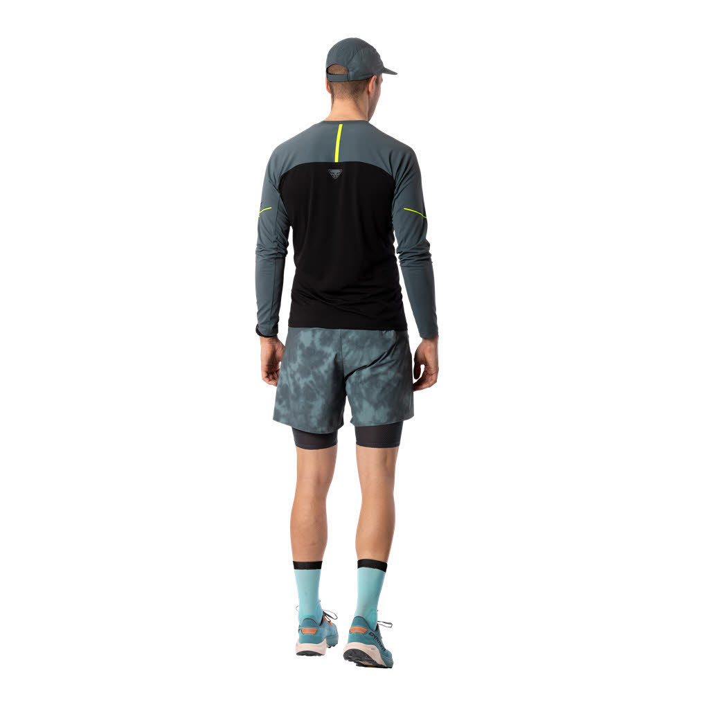 Dynafit Trail Reflective 2/1 Shorts Herren Shorts Laufshorts grau