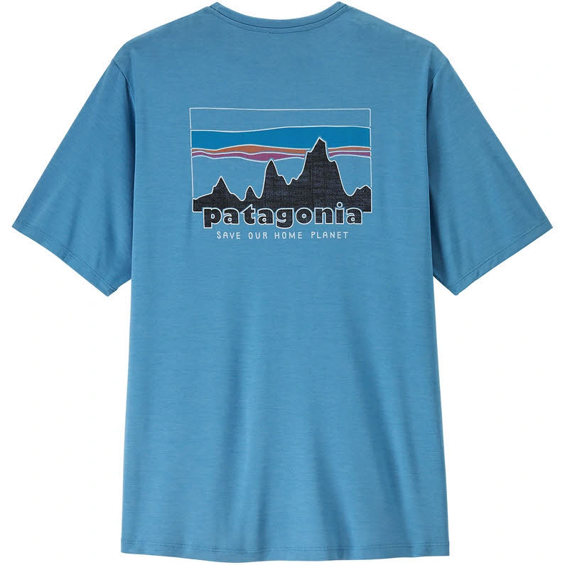 Patagonia Capilene® Cool Daily Shirt - '73 Skyline T-Shirt Herren blau