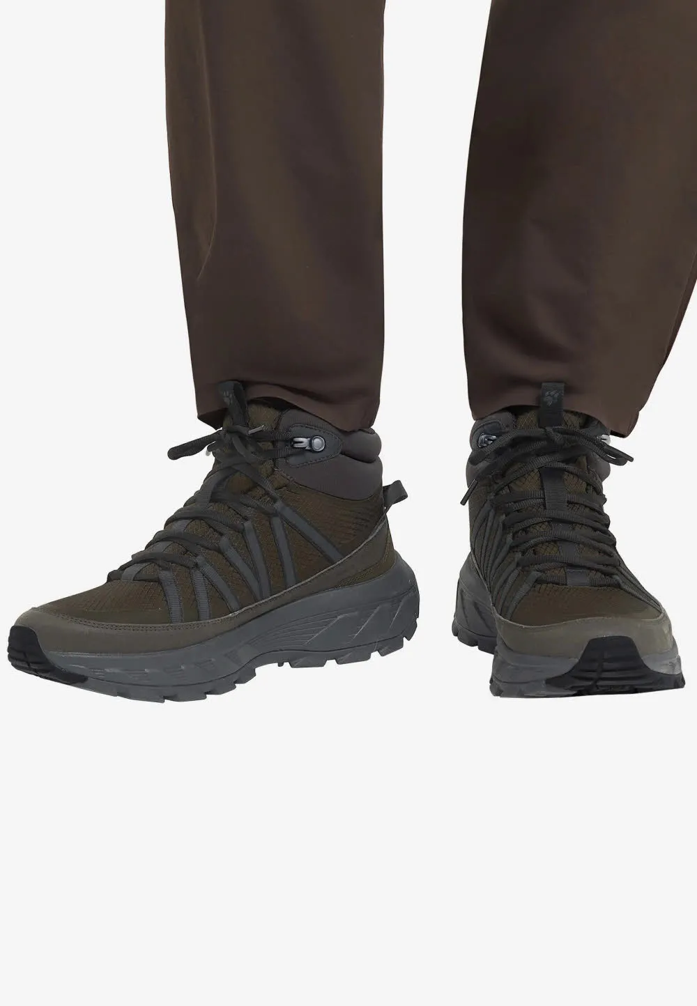 Jack Wolfskin Wild Hike Texapore Mid M Herren Wanderschuhe Trekkingschuhe dunkelgrün
