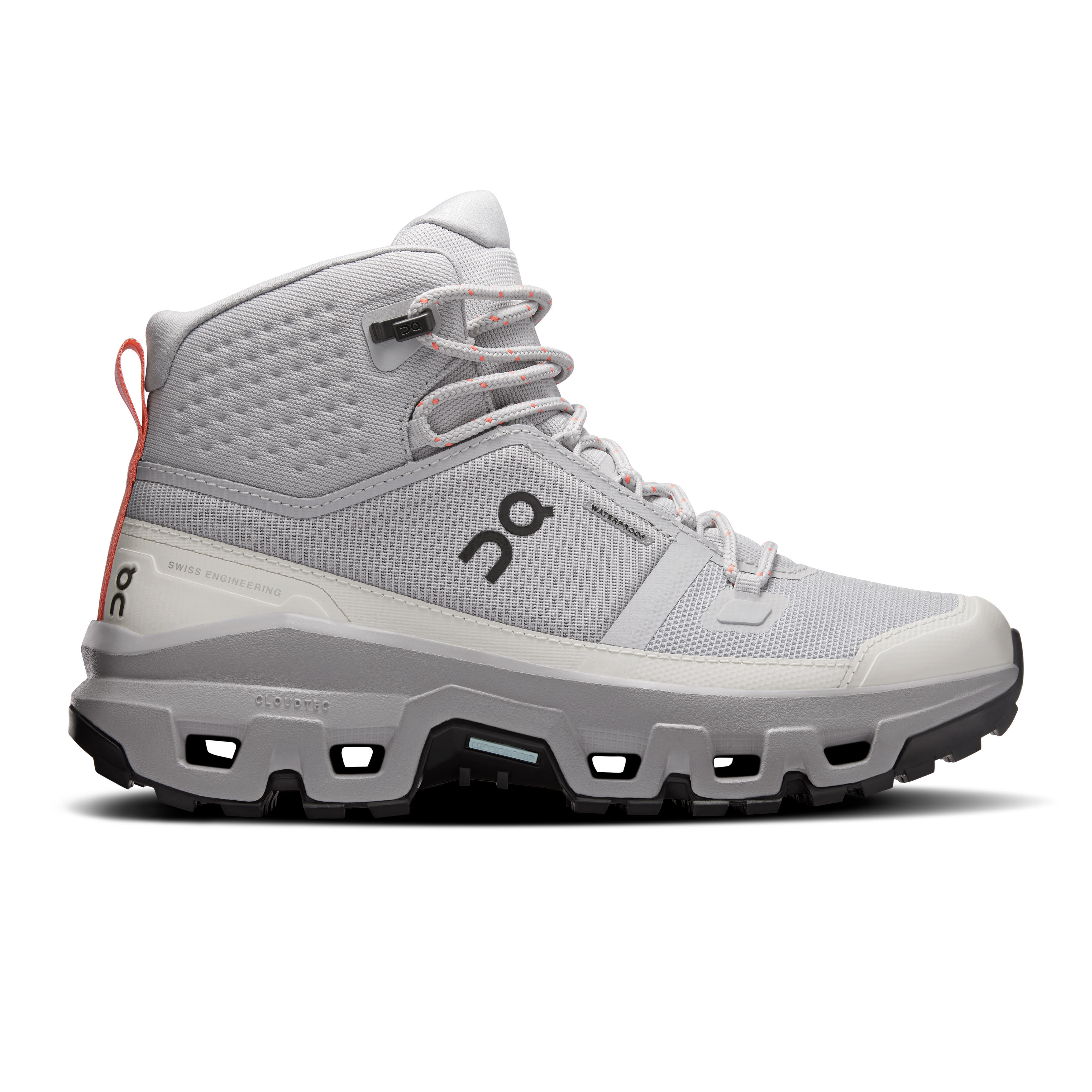 ON CLOUDROCK MID WP Damen Wanderschuhe Trekkingschuhe glacier/alloy