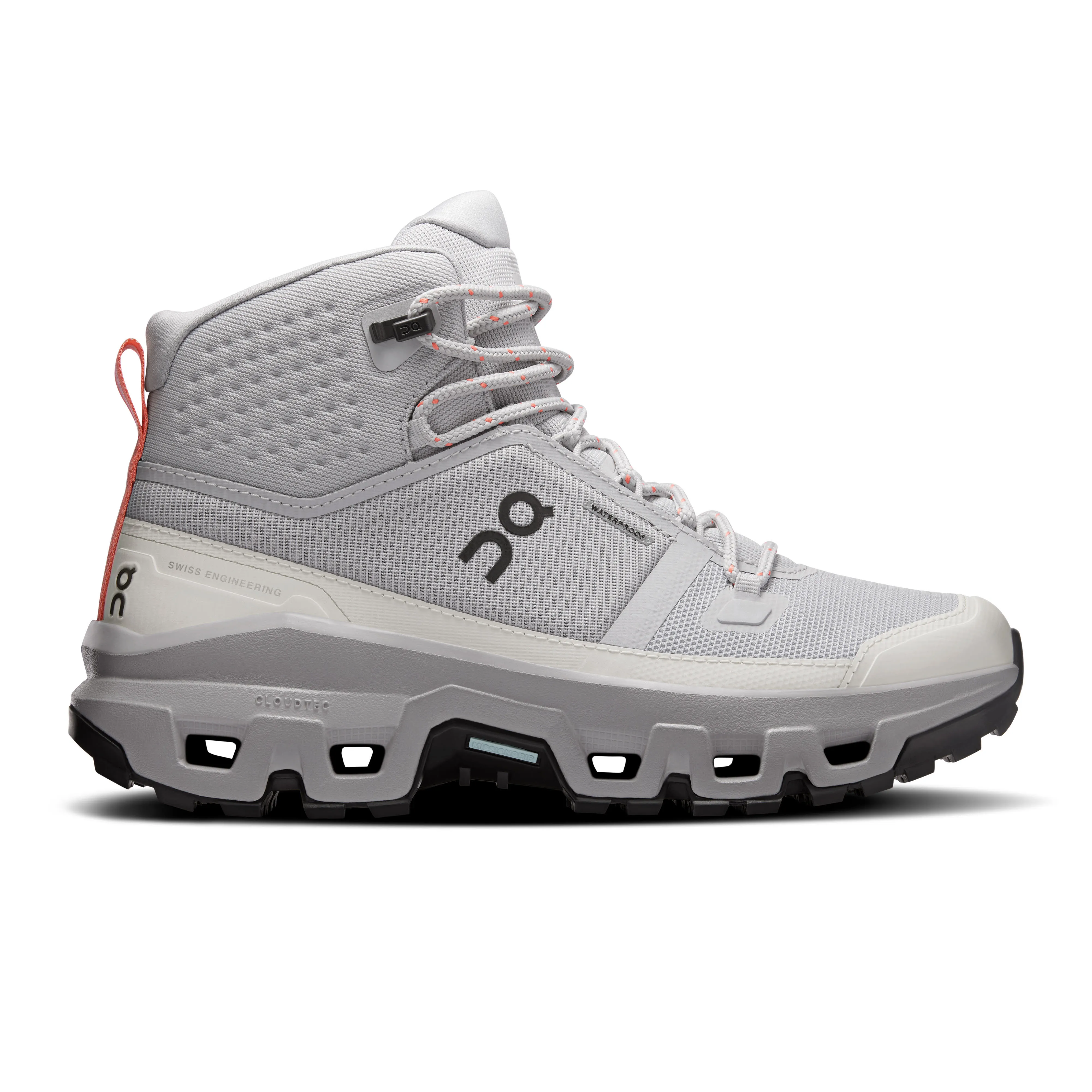 ON CLOUDROCK MID WP Damen Wanderschuhe Trekkingschuhe glacier/alloy