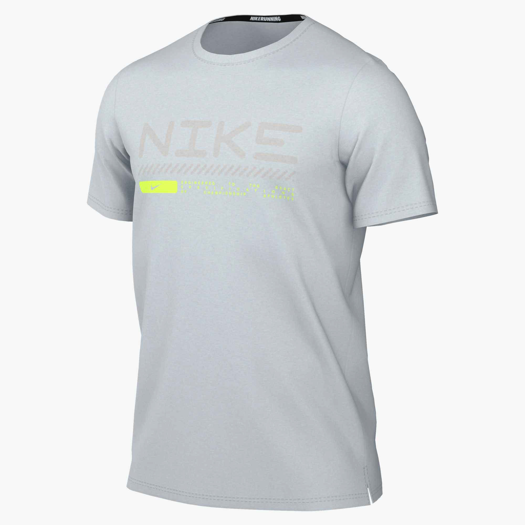 Nike Miler Men"s Winterized Herren Runningshirt Laufshirt grau