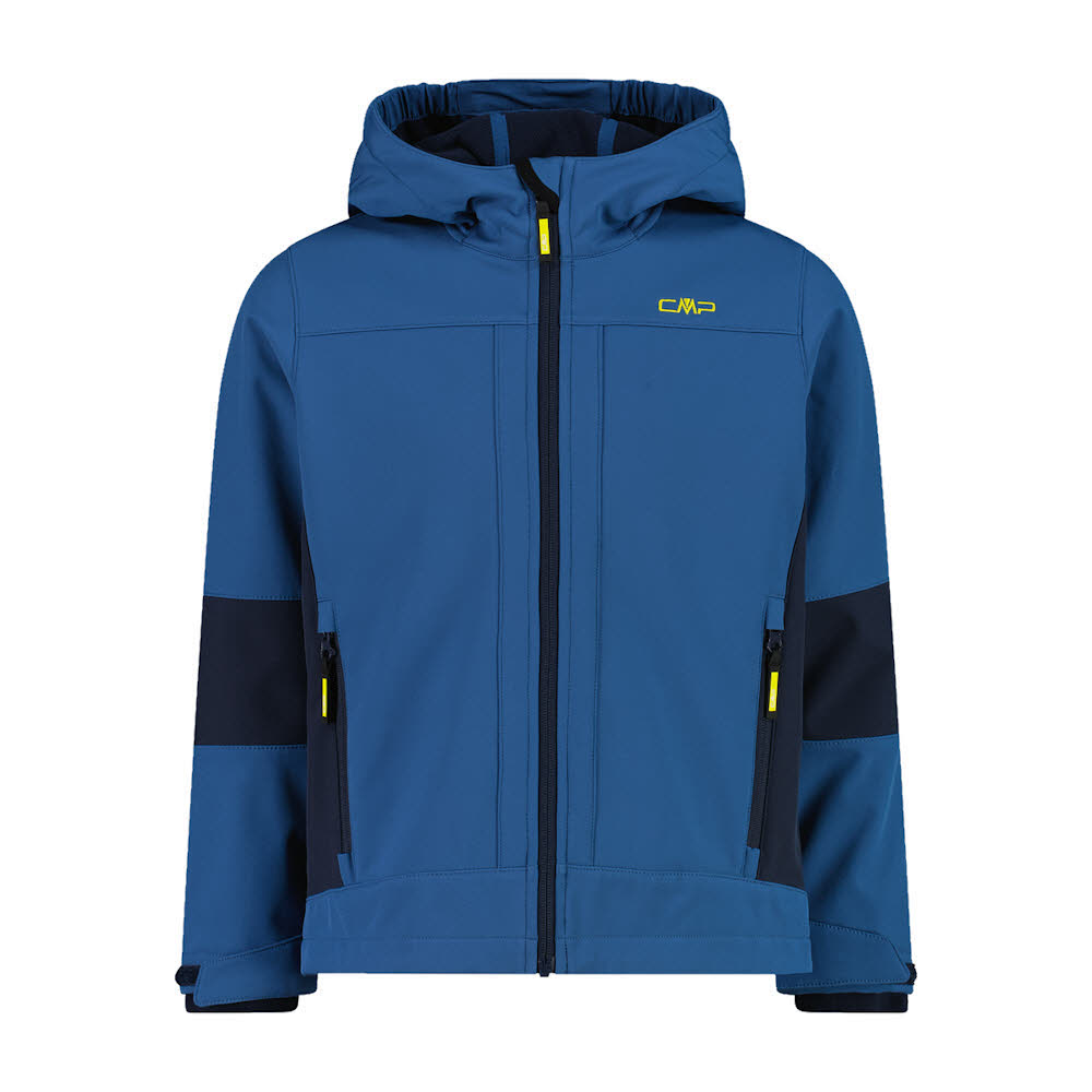 CMP JACKET FIX HOOD Jungen Softshell-Jacke Outdoor-Jacke blau