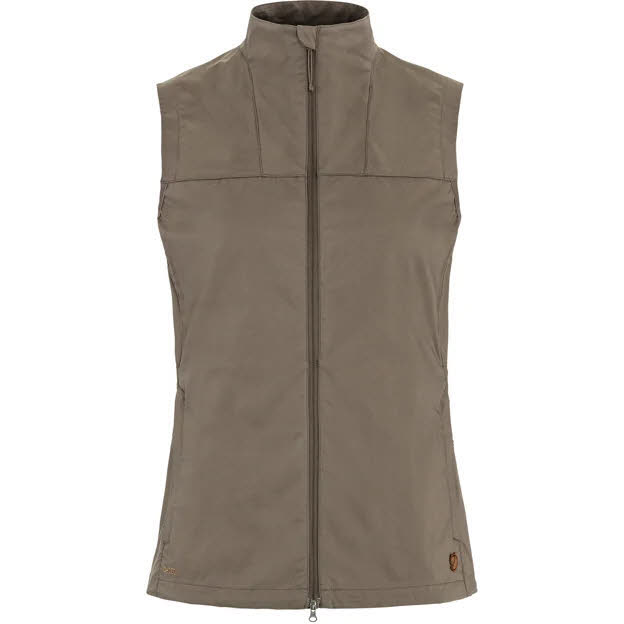 Fjällrävern Abisko Vest W Damen Suede braun