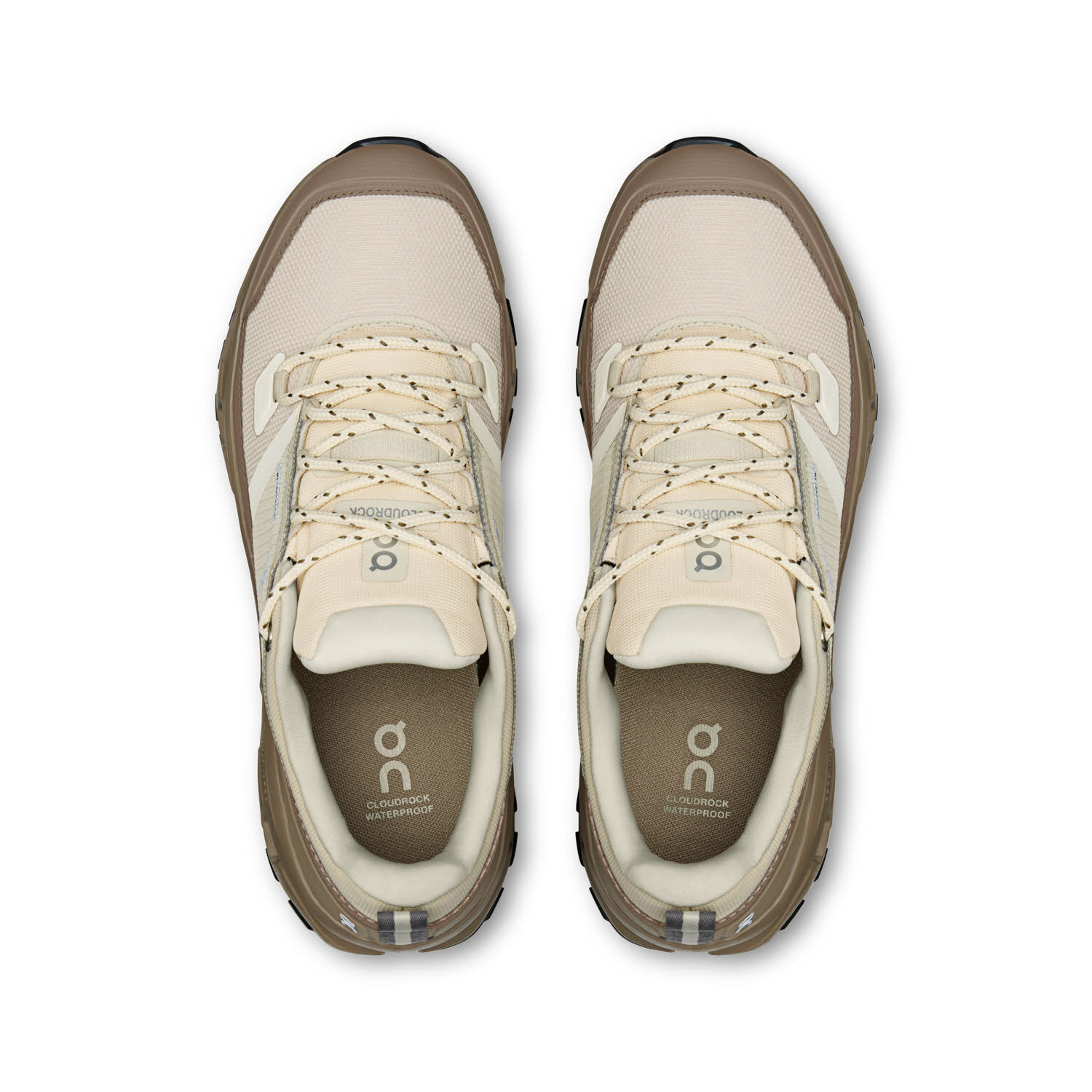 ON CLOUDROCK LOW WP Damen Wanderschuhe Trekkingschuhe grain/soba