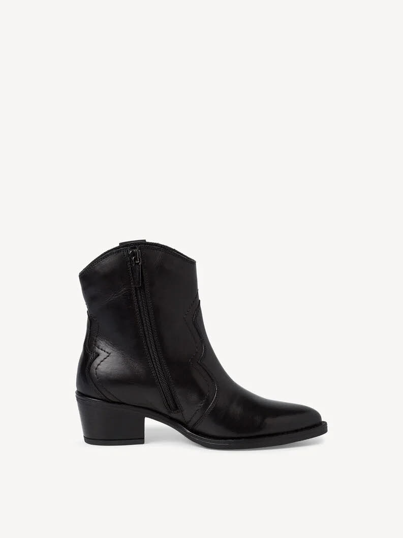 Tamaris Damen Stiefelette Slipper schwarz