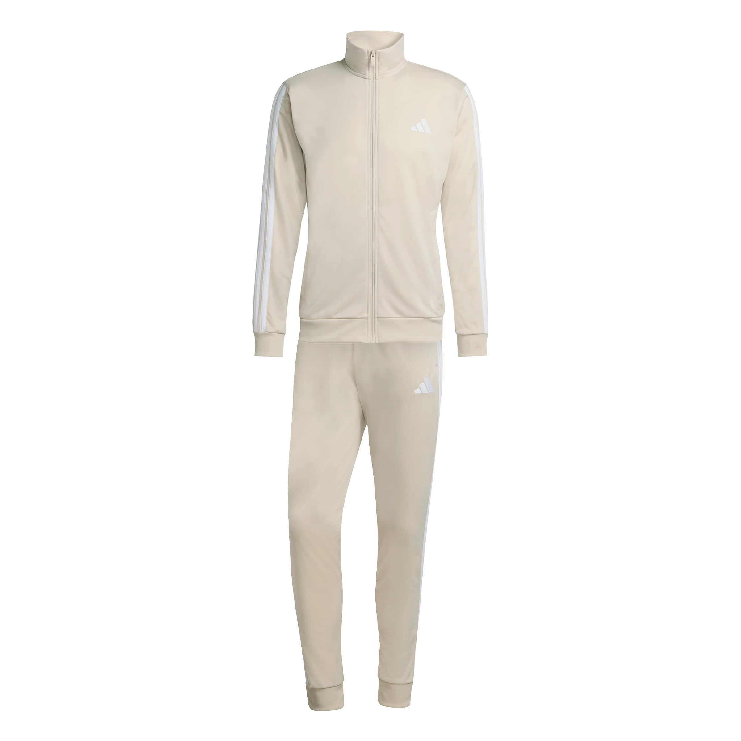 adidas M 3S TR TT Herren Trainingsanzug Set weiß