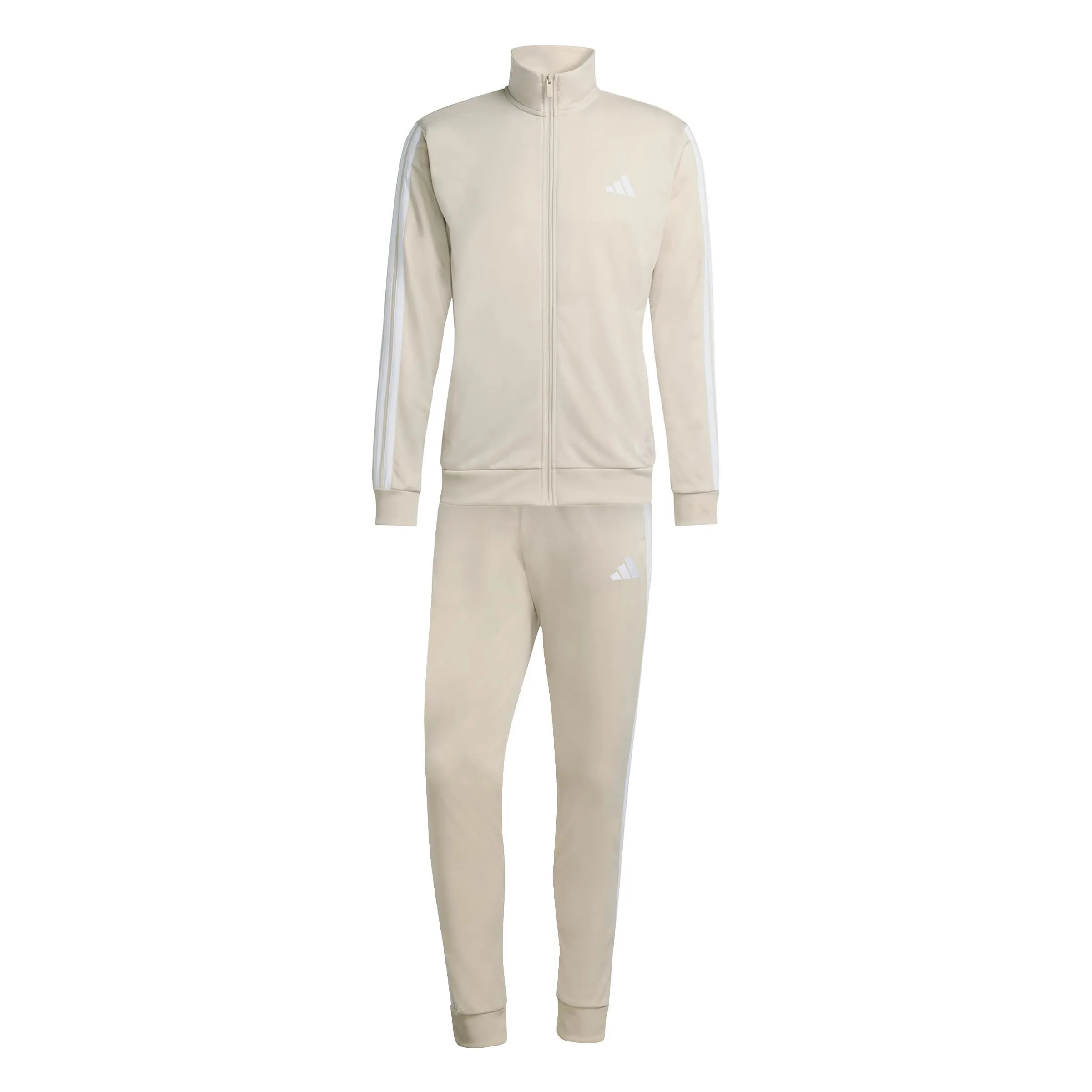 adidas M 3S TR TT Herren Trainingsanzug Set weiß