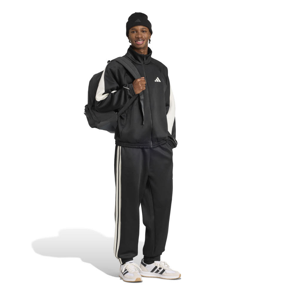 adidas STADIUM TRACK TOP Herren Sweatjacke Trainingsjacke black/off-white