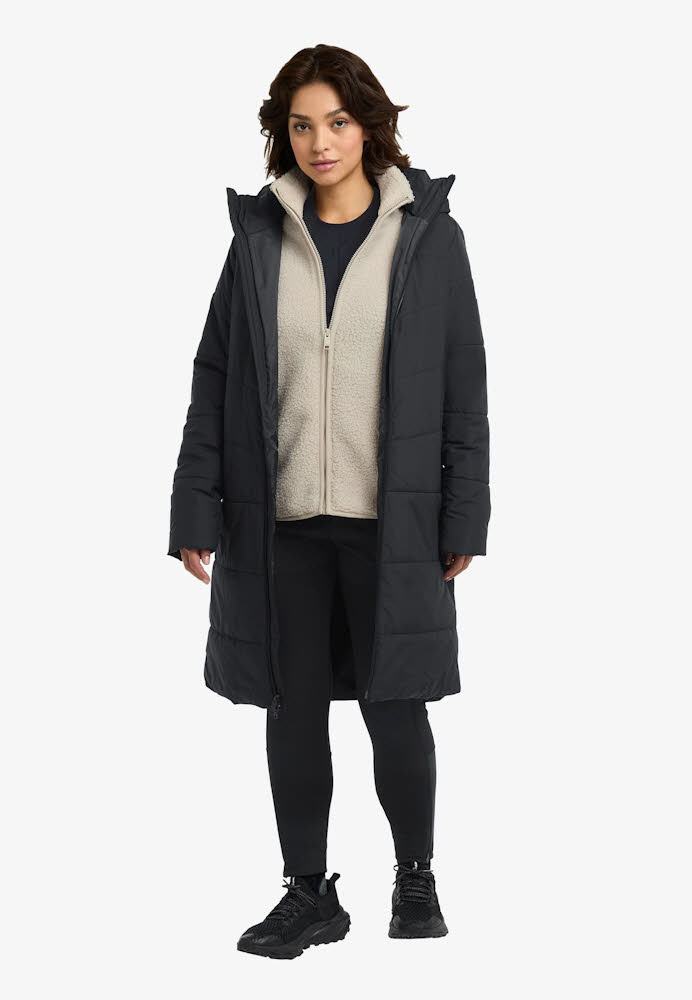 Jack Wolfskin Deutzer Coat Damen Wintermantel Freizeitmantel schwarz