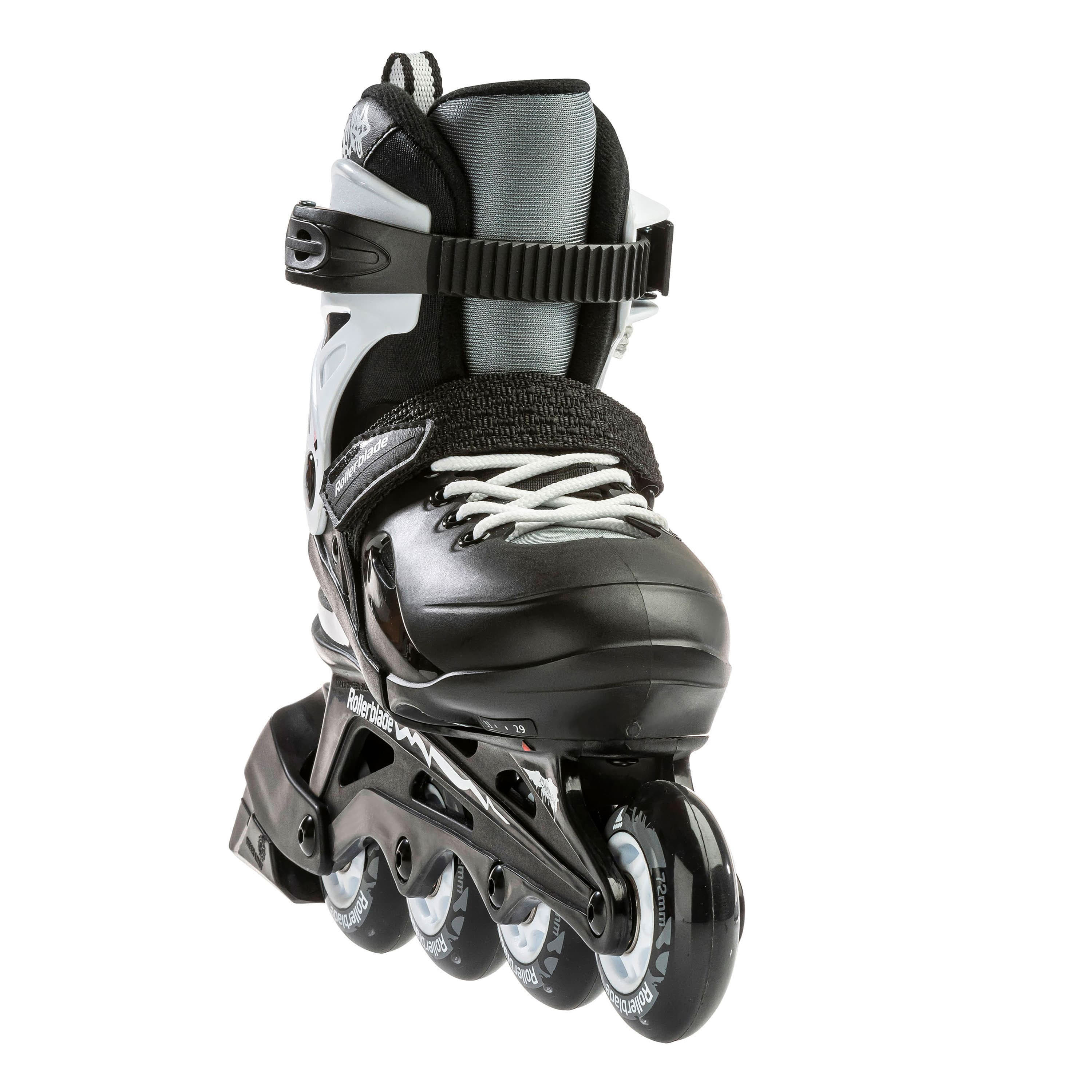 Rollerblade Fury Jugend Inliner Inlineskates unisex größenverstellbar schwarz/weiß