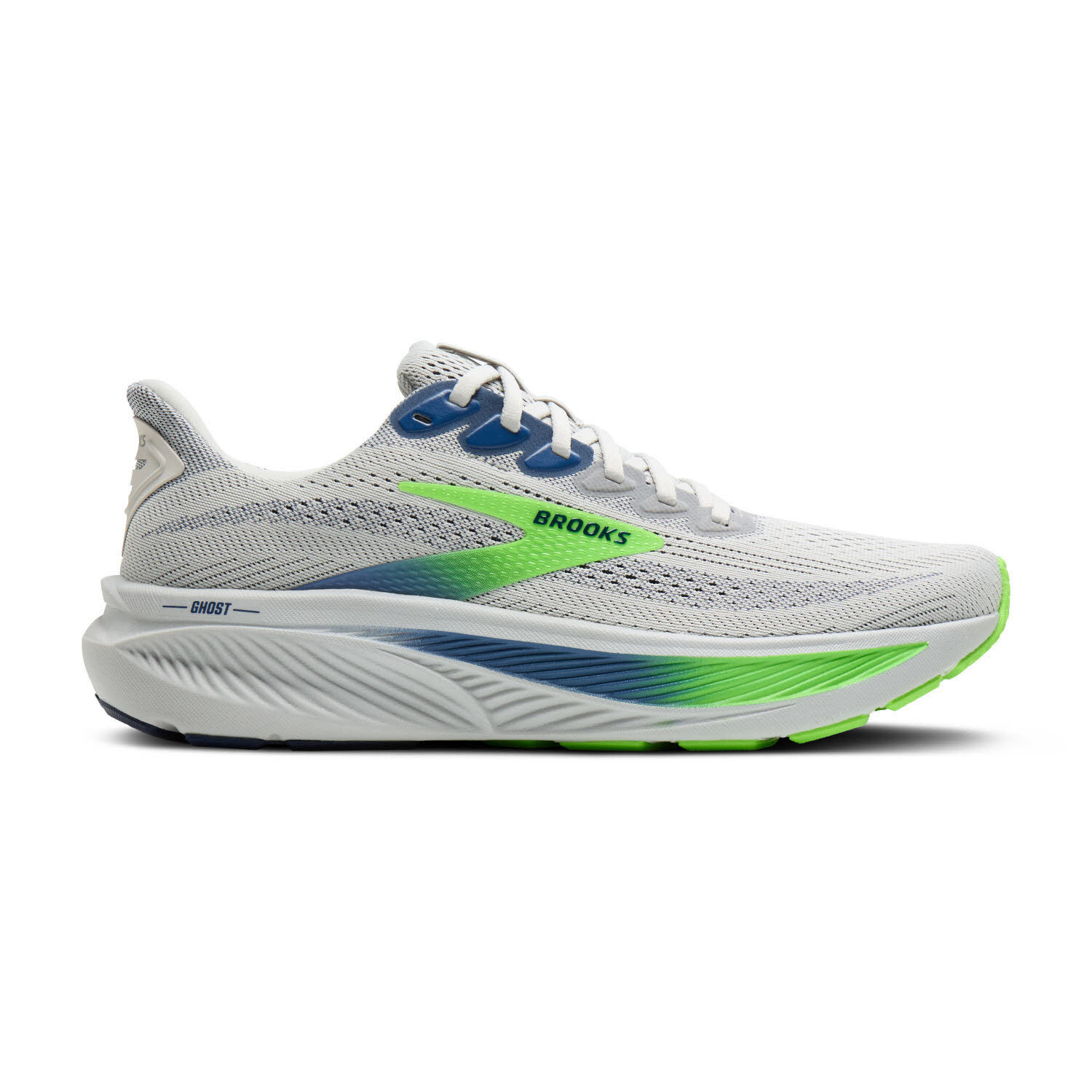Brooks Ghost 17 Herren Laufschuh Joggingschuhe weiß/blau/grün