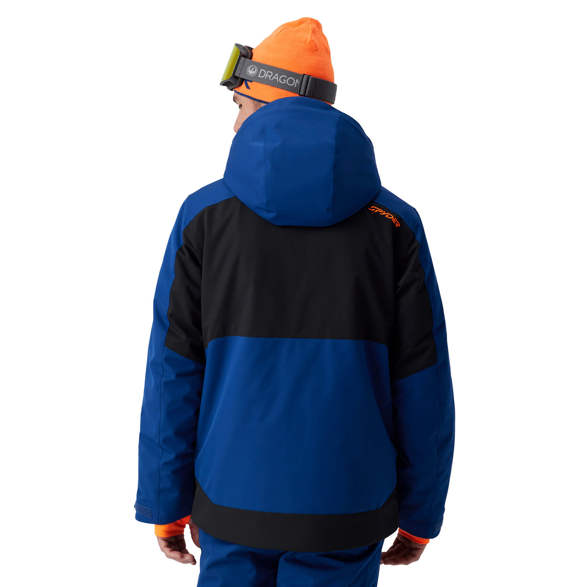Spyder RIVAL JACKET Skijacke Herren blau/orange