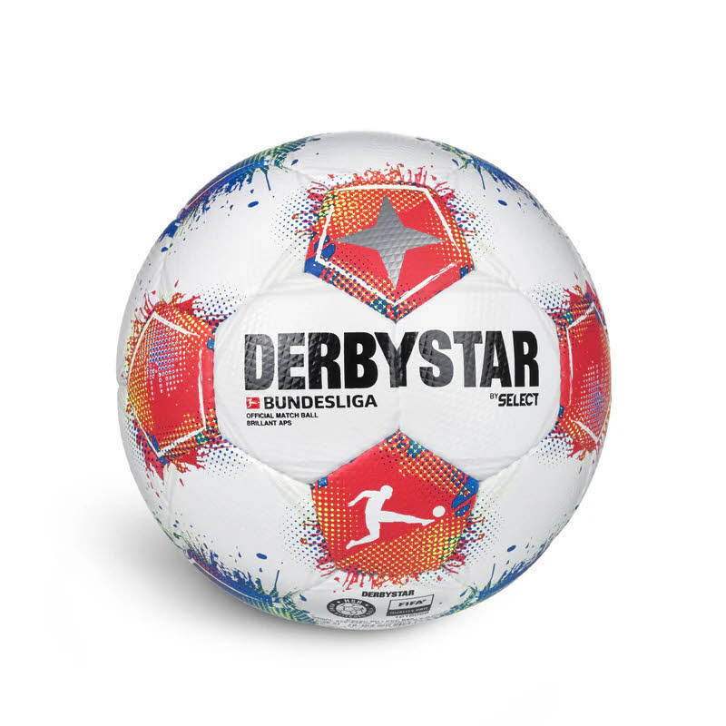 Derbystar Bundesliga Brillant APS v25 Fußball weiß/orange