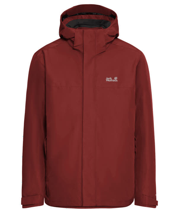 JACK WOLFSKIN HE STONELITE 3IN1 JKT Herren Kombijacke rot/merlot