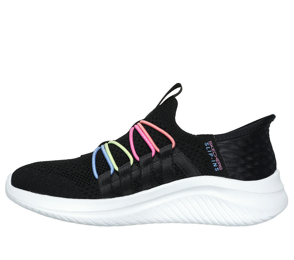 Skechers Slip-ins: Ultra Flex 3.0 - Bungee Fun Mädchen Sneaker Slipper schwarz