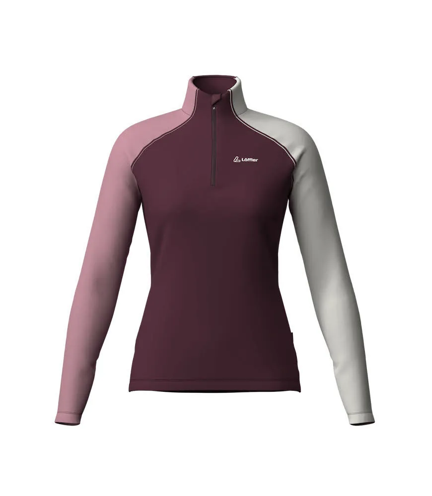 Löffler MIDLAYER COBLO TRANSTEX Damen Skirolli Funktionsshirt lila