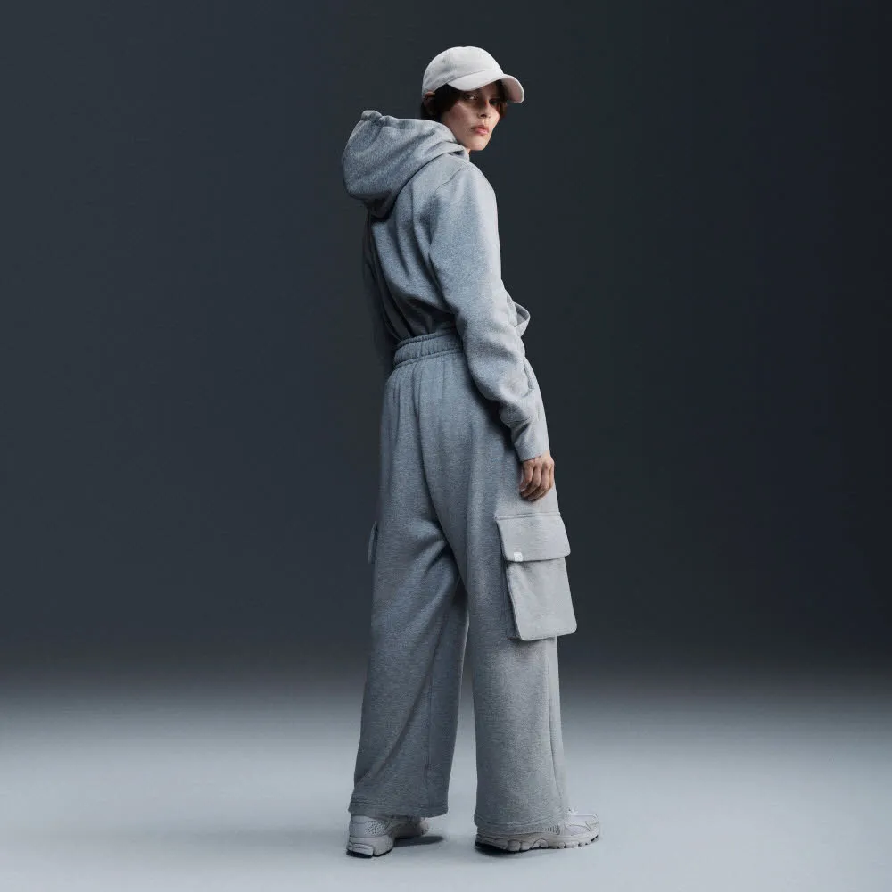 Nike Sportswear Phoenix Fleece Damen Hoodie Kapuzenpullover dark grey heather/sail
