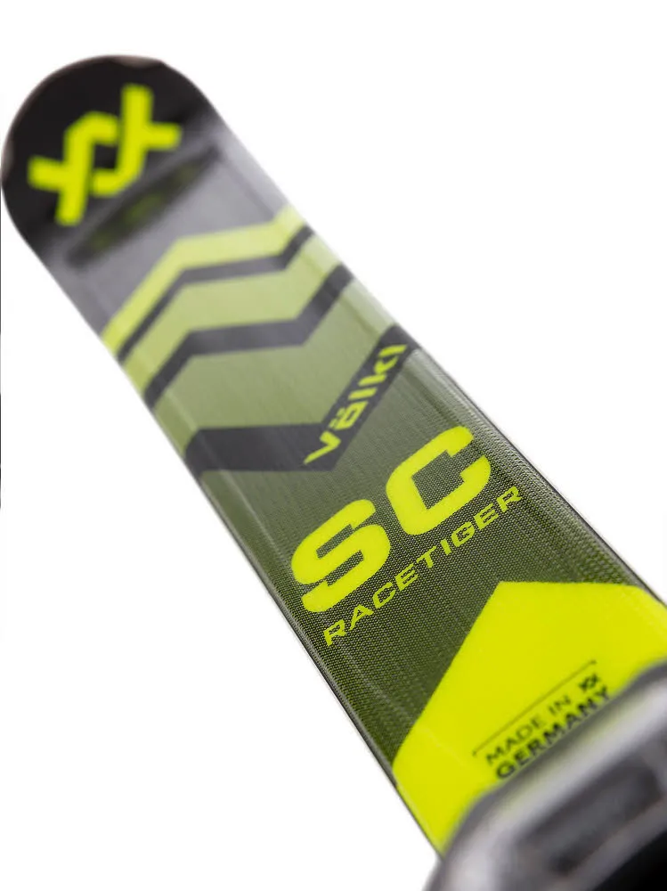Völkl RACETIGER SC BLACK + VMotion11 GW Slalom Ski Fortgeschrittene 24/25 schwarz