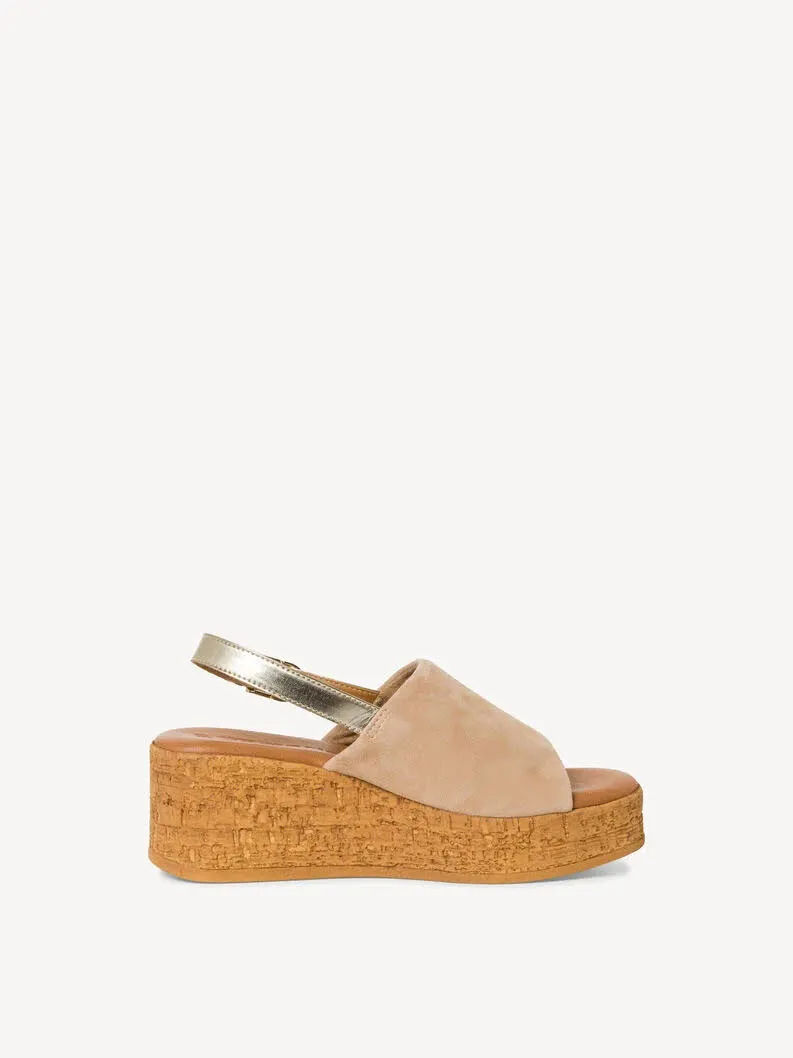 Tamaris Ledersandalette Damen beige