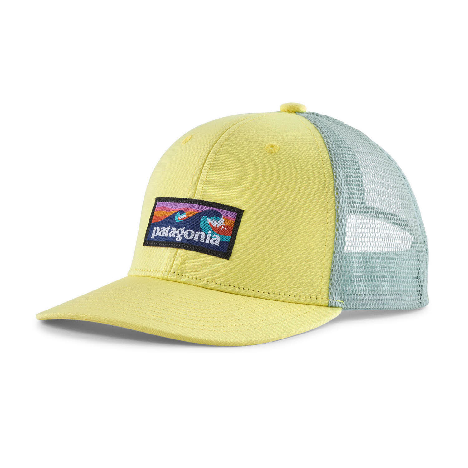 Patagonia K"s Trucker Hat Kinder Kappe Cap boardshort logo: lemon zest