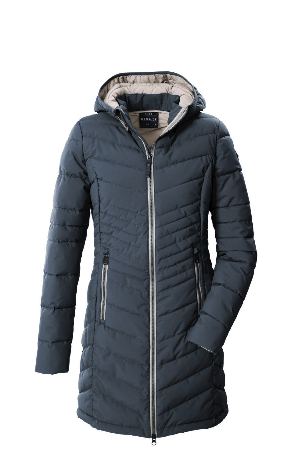 KILLTEC Freizeitmäntel Damen Steppparka dunkel rauchblau