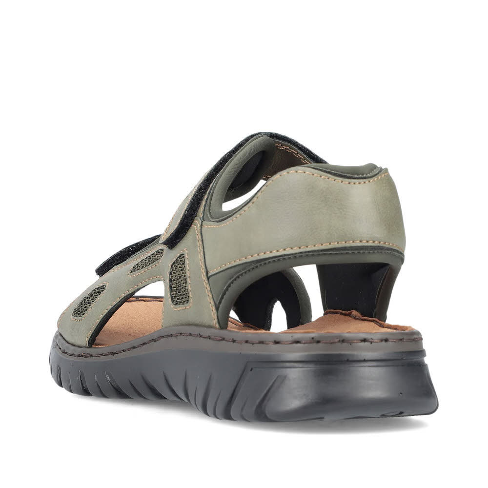 Rieker FSK Herren Sandalen Trekkingsandalen grün