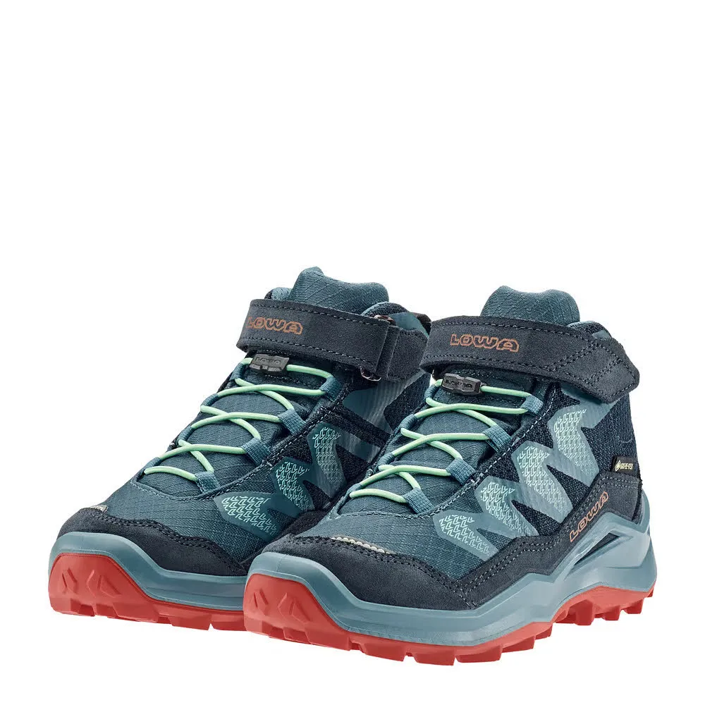 Lowa MADDOX PRO GTX MID VC JR Kinder Wanderschuhe High navy/rauchblau