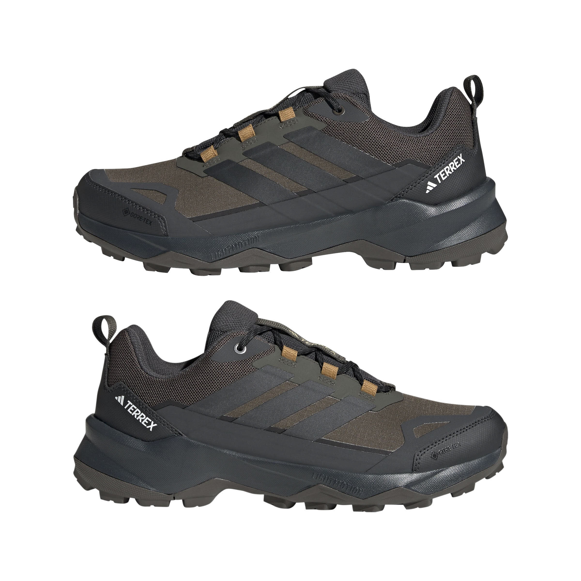 adidas TERREX SKYCHASER AX5 GTX Herren Wanderschuhe Trekkingschuhe Low oliv/schwarz