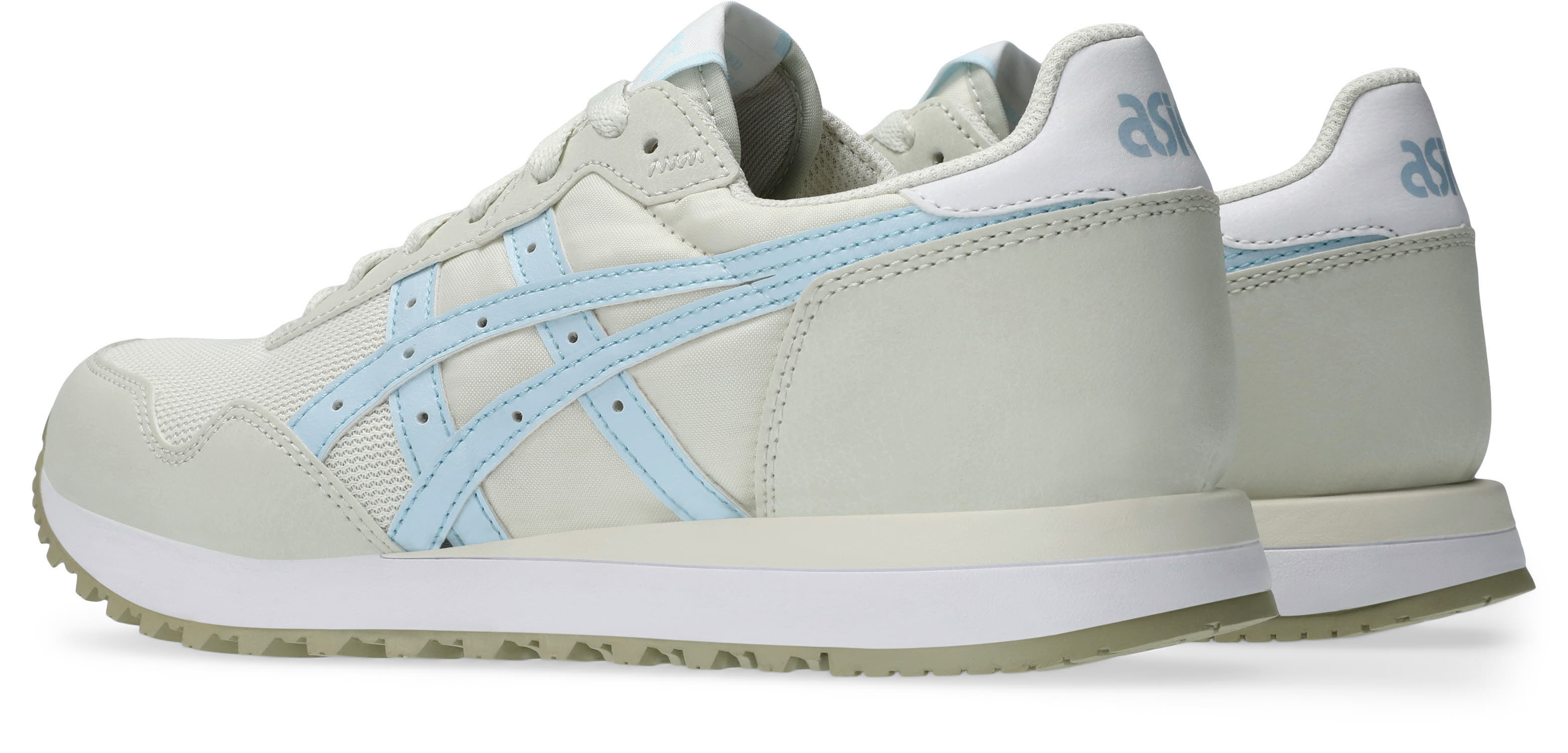 ASICS TIGER RUNNER II Sneaker Freizeitschuhe Damen graubeige blau