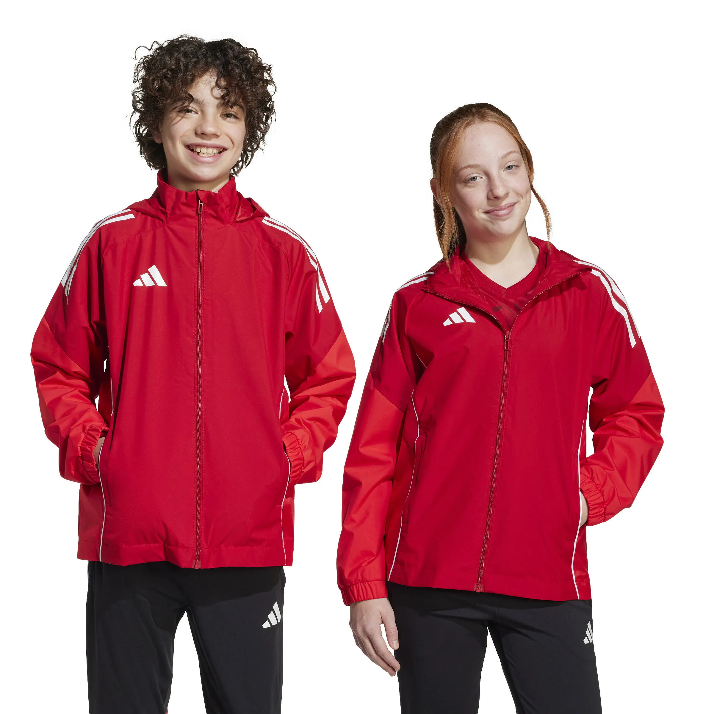 adidas Tiro 25 Competition All-Weather Kinder Regenjacke rot