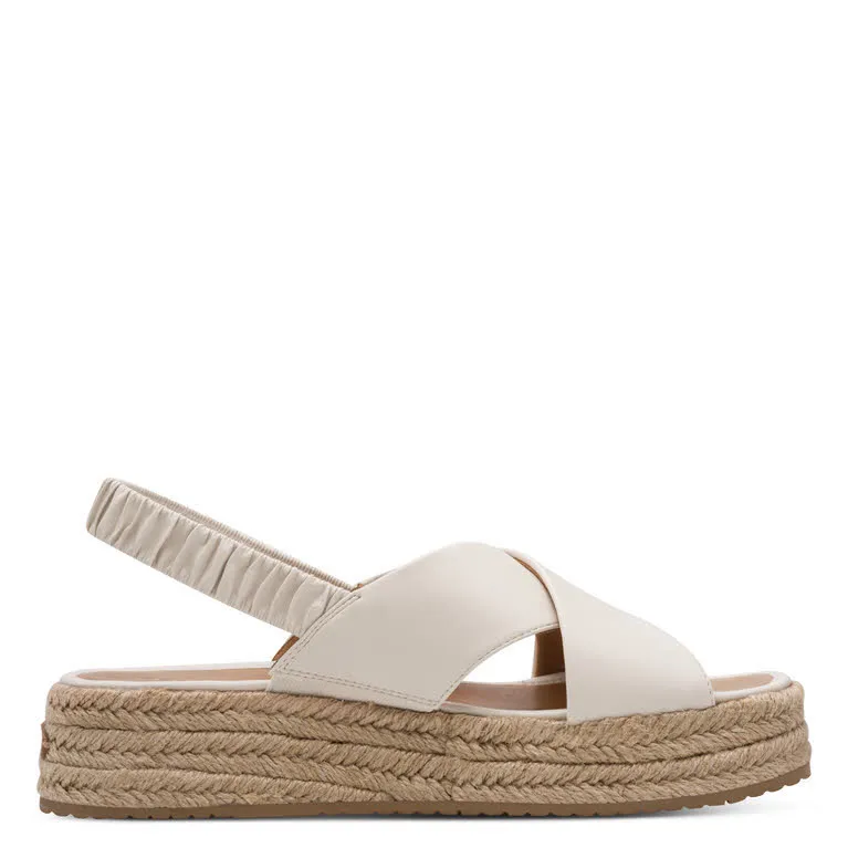 Tamaris Damen Sandalette Pantolette beige