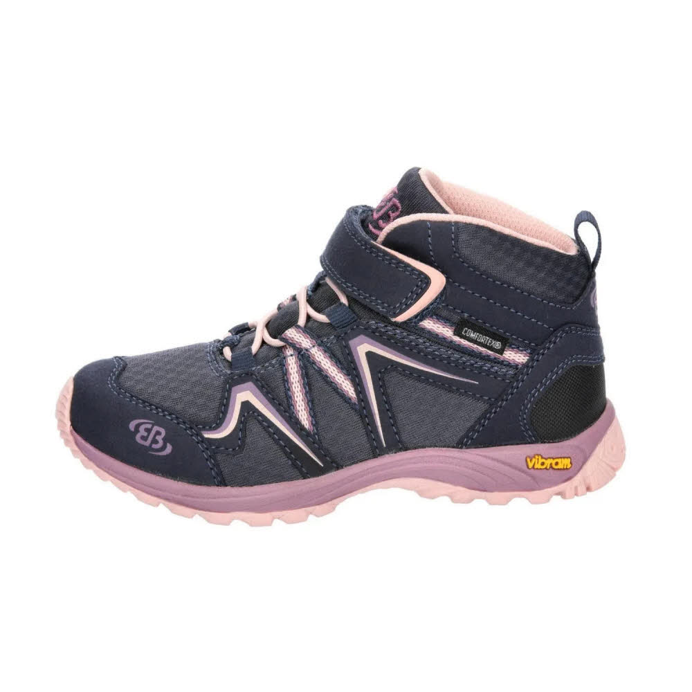 Brütting Rockwall Mädchen Outdoorstiefel marine/rosa