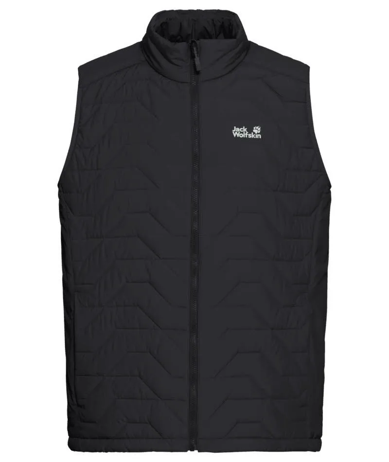 Jack Wolfskin FLEXTREK INS VEST Herren Daunenweste Wanderweste ärmellos schwarz