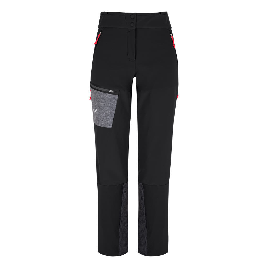 Salewa Comici Trekkinghose gefüttert Wanderhose lange Hose Damen schwarz