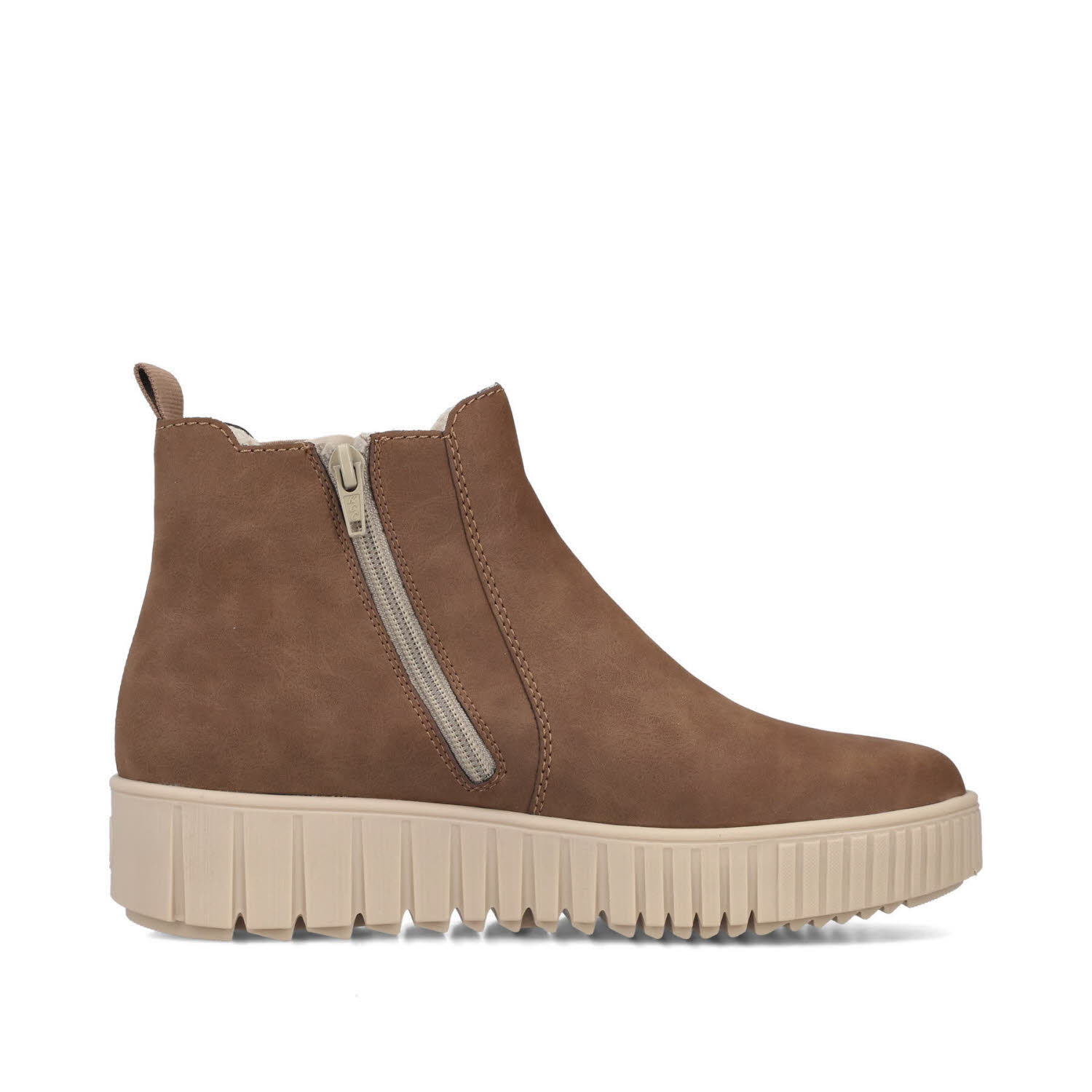 Rieker HWK Damen Stiefel Damen Modestiefel Chelsea Boots wood