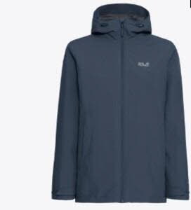 JACK WOLFSKIN DA MOONRISE 2 3IN1 JKT W Damen Kombijacke blau