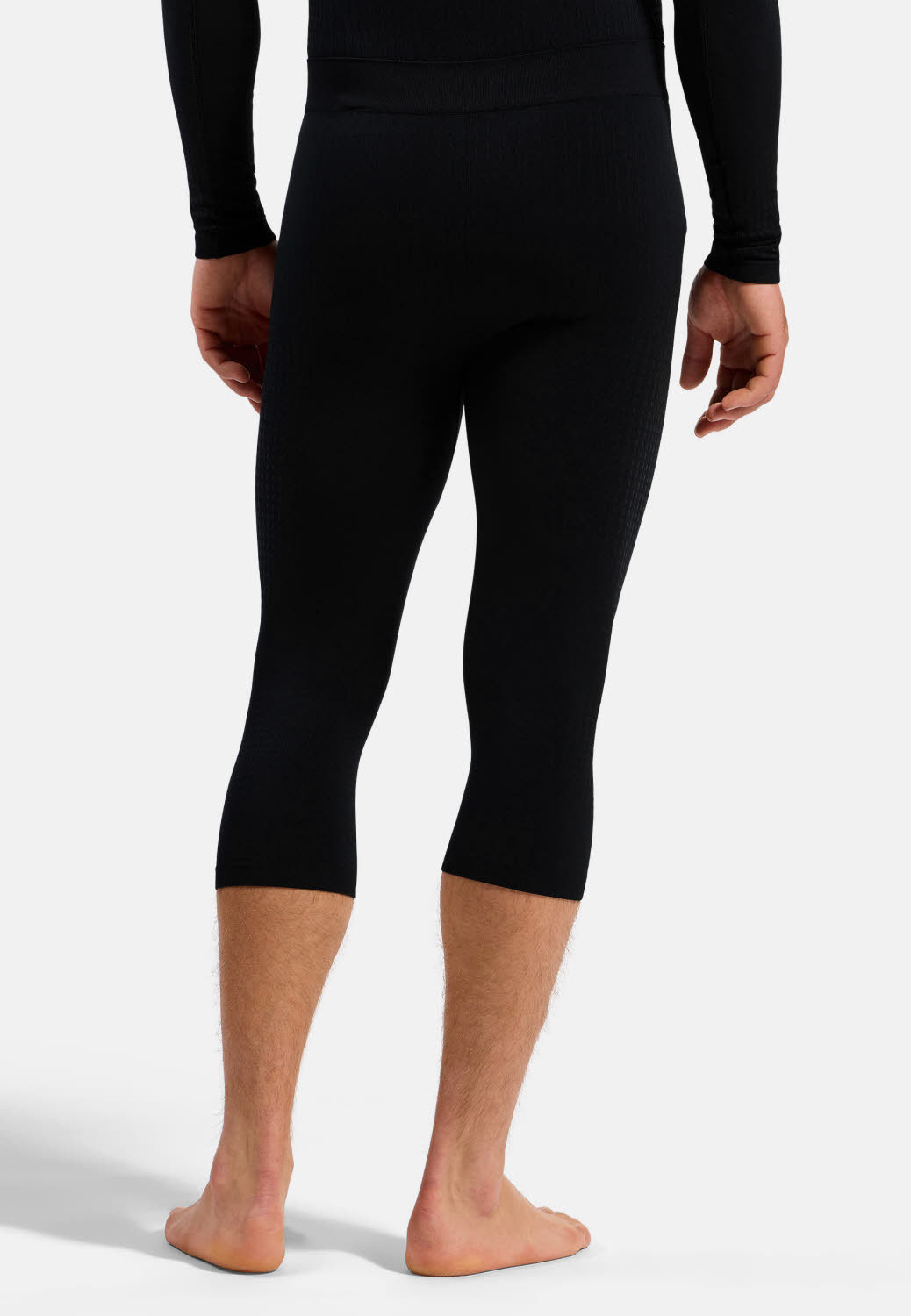 Odlo Performance Warm Herren Funktionstights ¾ Tights schwarz