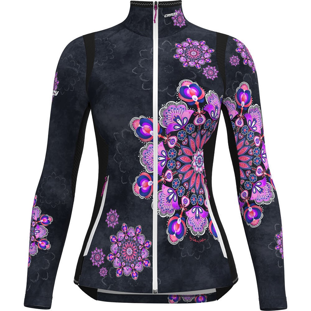 Crazy Idea Pull Wonder Magic Light Damen Midlayer mandala