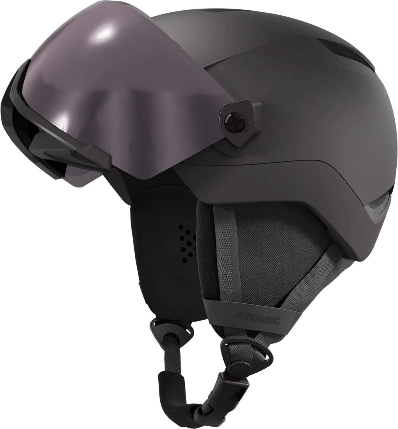 Atomic REVENT VISOR JR Kinder Skihelm Visierhelm schwarz