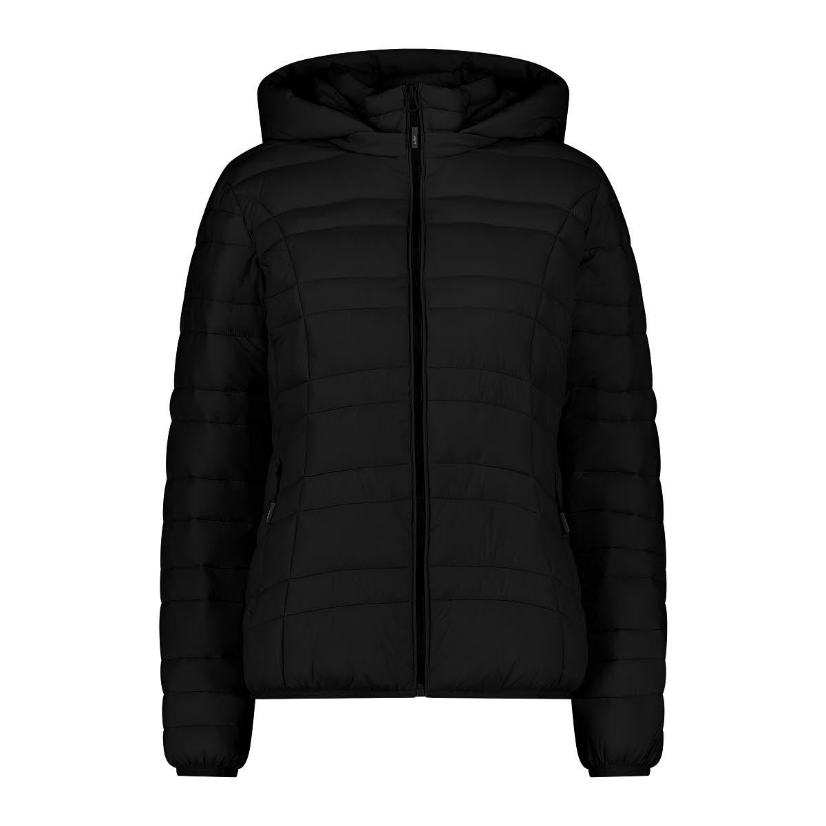 CMP WOMAN JACKET SNAPS HOOD Damen Daunenjacke Outdoorjacke schwarz