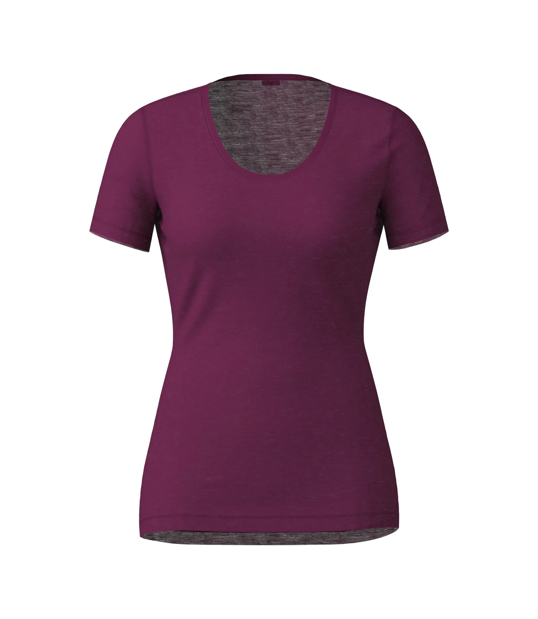 Löffler SHIRT S/S MERINO LIGHT Damen Funktionsunterwäsche bordeaux
