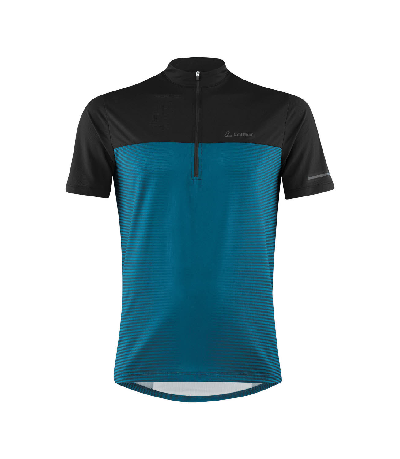 Löffler BIKE SHIRT HZ GLOW Radsport-Trikot Fahrradtrikot Herren blau