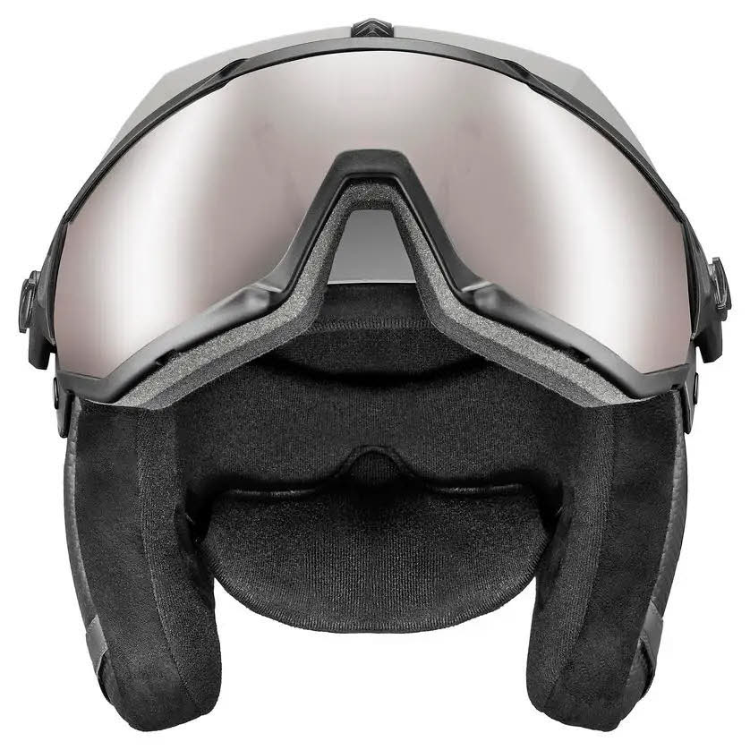 Uvex instinct visor pro v Skihelm Visier Belüftungssystem Unisex grau matt