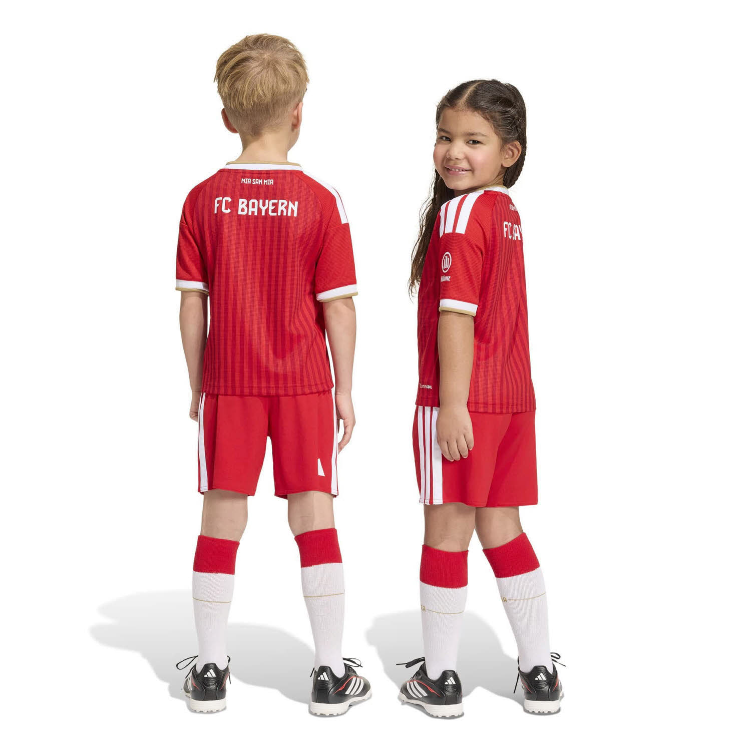 adidas FC Bayern München 26/27 Heimausrüstung Kinder Trikot & Hose rot