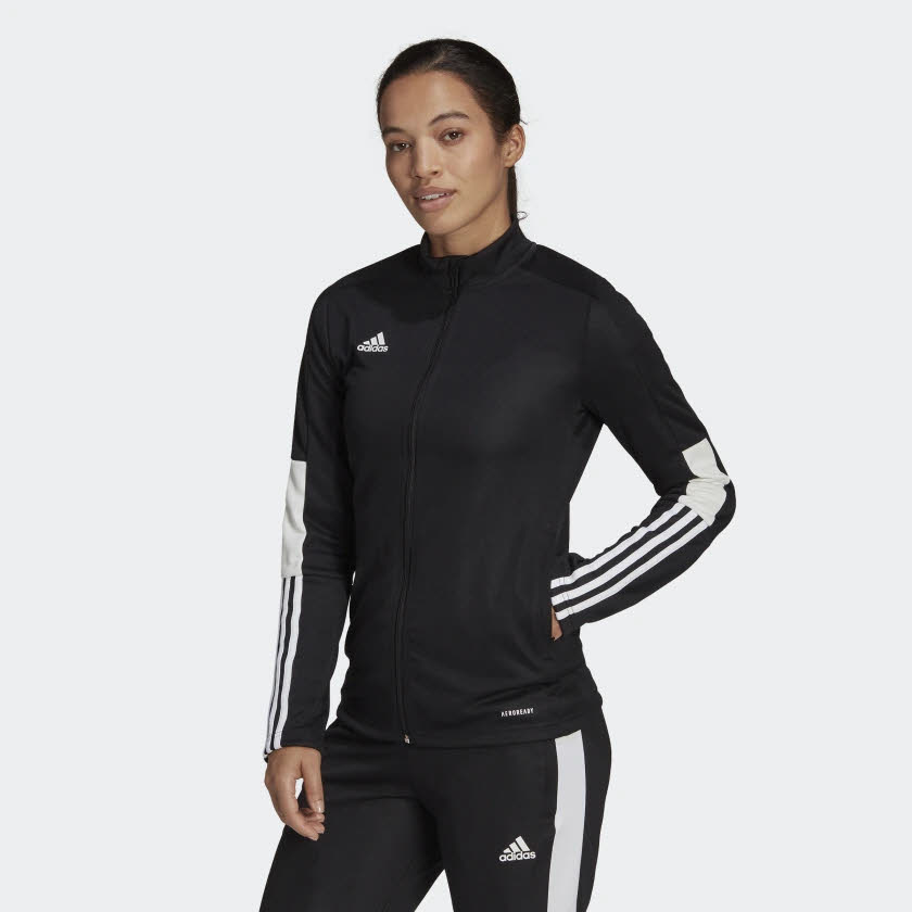 adidas Tiro ESSENTIALS Damen Trainingsweste Fußballjacke schwarz NEU