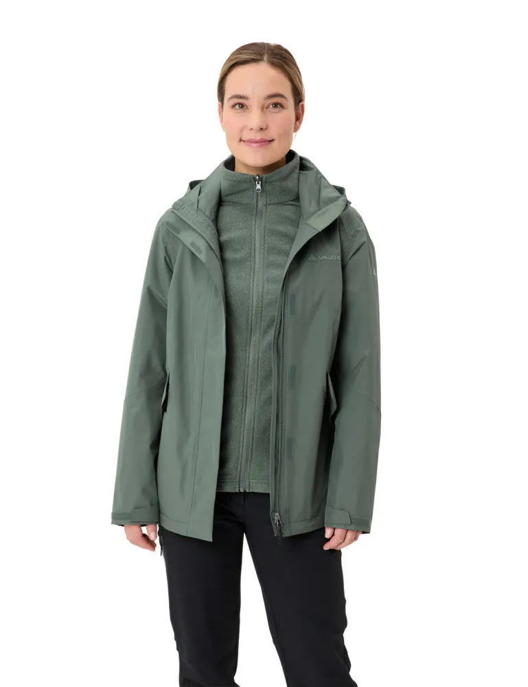 Vaude Rosemoor 3 in 1 Lagenjacke Outdoorjacke wasserdicht Damen grün