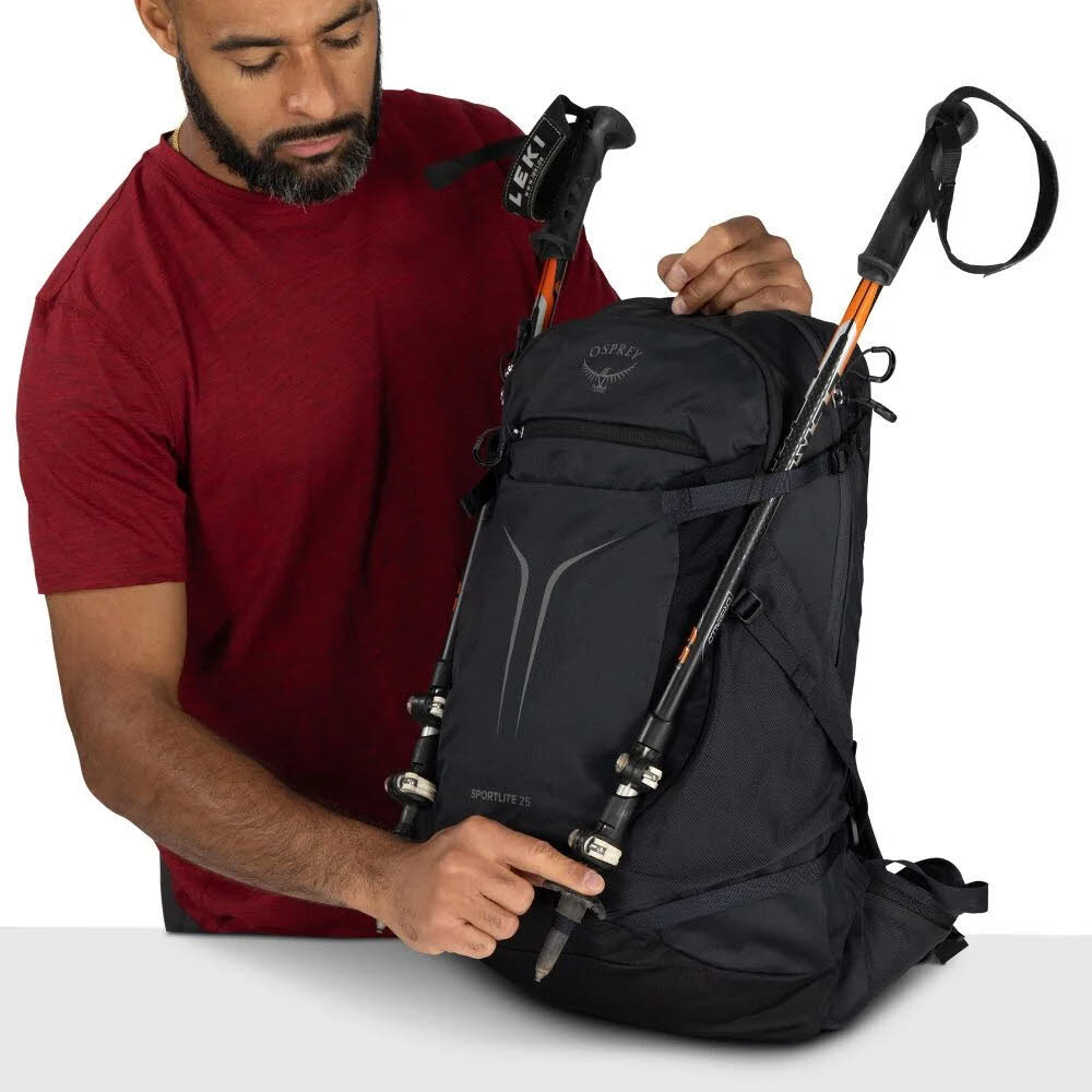 Osprey Sportlite 25 Unisex Wanderrucksack Tagesrucksack schwarz